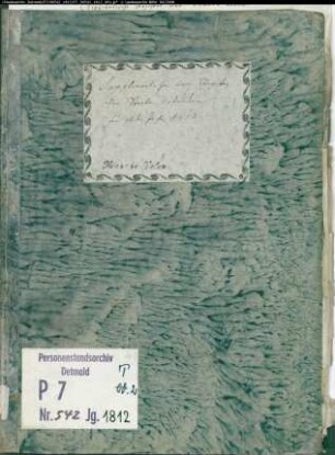 Zivilstandsregister der Munizipalität Velen (T 1812, Band 2). (Gemeinde: Velen, Kreis Borken)