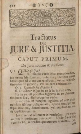 Tractatus De Jure & Justitia.