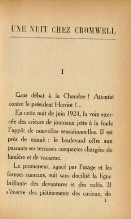 Une nuit chez Cromwell