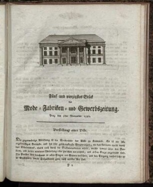 Fünf und vierzigstes Stück. Prag den 5ten November 1788.