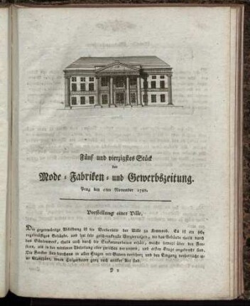 Fünf und vierzigstes Stück. Prag den 5ten November 1788.