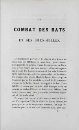 Le combat des rats et des grenouilles