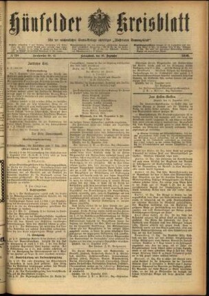 Ausgabe vom Samstag, den 16. Dezember 1916.