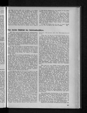 Das soziale Schicksal der Sudetendeutschen