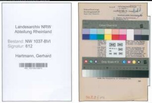 Entnazifizierung Gerhard Hartmann , geb. 18.05.1894 (Musiklehrer)