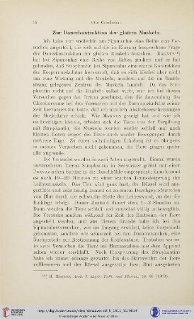 Zur Dauerkontraktion der glatten Muskeln
