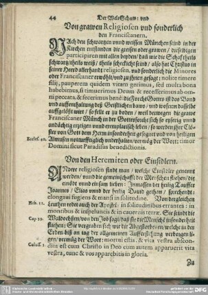 Von grawen Religiosen und sonderlich den Franciscanern