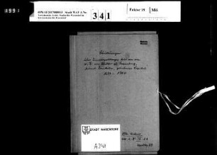 Quittungen über Zinsenzahlungen der Stadt Warendorf für ein von Wilhelm Raban von Schilder zu Sassenberg, Münsterschem Domkellner, geliehenes Kapital