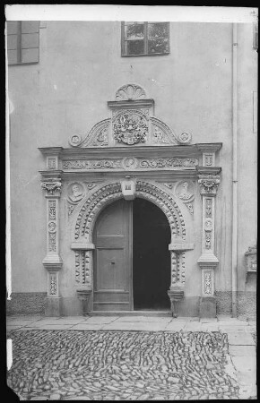 Marienberg. Portal des Rathauses