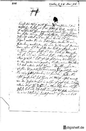 221: Brief von Caroline von Klencke an Johann Wilhelm Ludwig Gleim