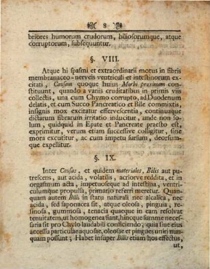 Dissertatio Inavgvralis Medica De Cholera