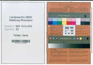 Entnazifizierung Irene Tenter , geb. 22.06.1904 ()