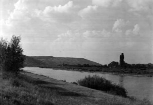 Main oberhalb geplanter Staustufe Randersacker/Main