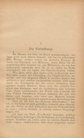 I. Die Verhaftung