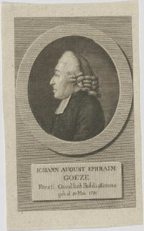 Bildnis des Iohann August Ephraim Goeze