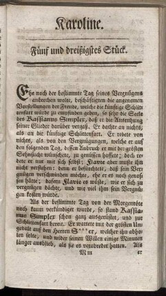 Fünf und dreißigstes Stück.