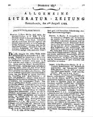 Suetonius Tranquillus, Gaius: C. Suetonius Tranquillus / übersetzt und mit erläuternden Anmerkungen begleitet von J. P. Ostertag. - Frankfurt am Main : Hermann Bd. 1. - 1788