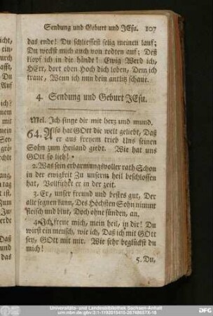4. Sendung und Geburt Jesu.
