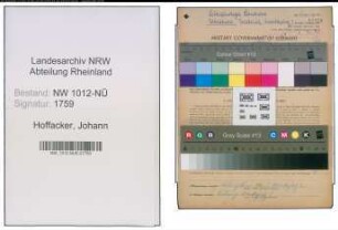 Entnazifizierung Johann Hoffacker , geb. 22.08.1892 (Landwirt)