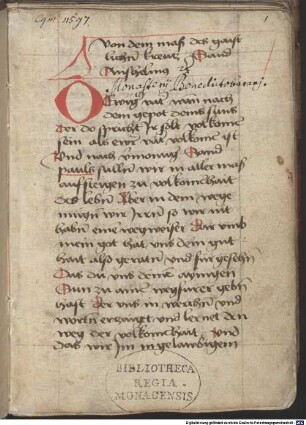 Ps.-Anselm von Canterbury. Erbauliche Traktate und Sendbriefe, u.a. mit Exzerpten aus Seuse und Johannes von Indersdorf. Gebete - BSB Cgm 4597