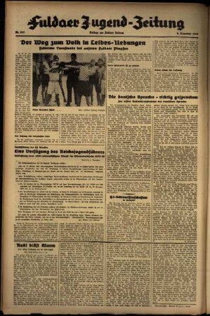 Zweite Ausgabe vom Donnerstag, den 09. Dezember 1937.