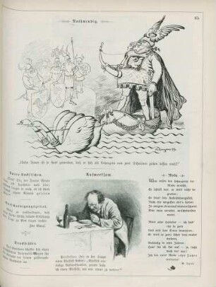 "Nothwendig" "Aufmerksam"