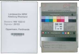 Entnazifizierung Ferdinande Oppermann , geb. 06.08.1903 (Lehrerin)