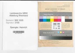 Entnazifizierung Heinrich Spengler , geb. 09.03.1900 (Steiger)