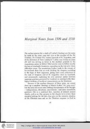 Chapter II - Marginal notes from 1509 and 1510