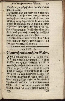 Caput V. Vom rechten brauch der Bader