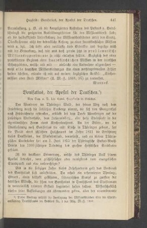 Bonifatius, der Apostel der Deutschen