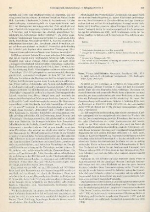 416-417 [Rezension] Neuer, Werner, Adolf Schlatter
