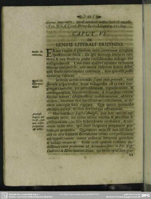 Caput VI. De Sensu Literali Eruendo