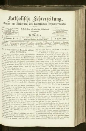 ¬Der¬ Redacteurverband liberaler pädagogischer Zeitschriften