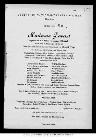 Madame Favart