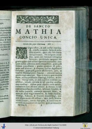 De Sancto Mathia
