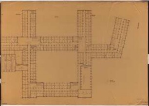 Reichsluftfahrtministerium, Berlin: Teilgrundriss V1-3/L1-3/Q1-2 1:100 (4. OG)