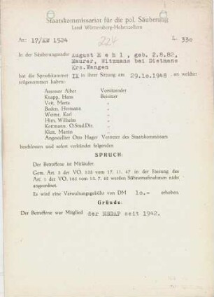Hehl, August