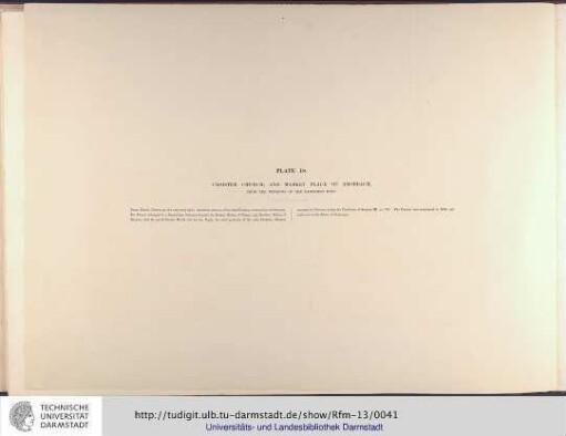 Plate 18. Cloister church, and market place of Amorbach