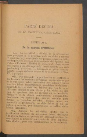 Parte décima. - De la doctrina cristiana.