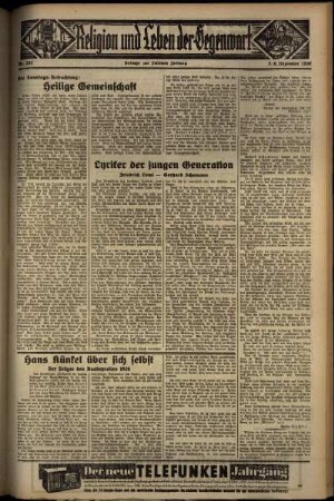 Dritte Ausgabe vom Samstag, den 05. Dezember 1936.