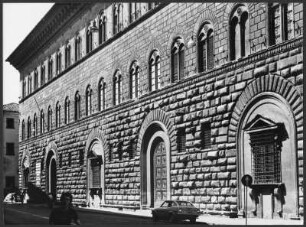 Fassade des Palazzo Medici in Florenz
