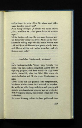 Herzlichen Glückwunsch, Marianne!