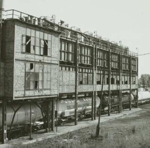 VE Braunkohlenkombinat Senftenberg, Brikettfabrik Sonne (I 1952-1954, II 1961-1962). Abschnitt Brikettbehandlung / Verladung. Braunkohlenstaub-Verladeanlage : Freienhufen. VE Braunkohlenkombinat Senftenberg, Brikettfabrik Sonne (I 1952-1954, II 1961-1962). Abschnitt Brikettbehandlung / Verladung. Braunkohlenstaub-Verladeanlage