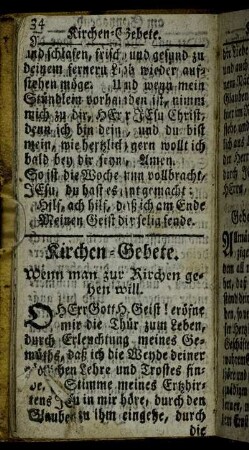 Kirchen-Gebete.