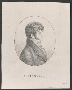 Porträt Gaspare Spontini (1774-1851)