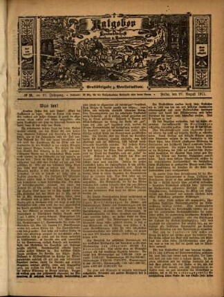 Ausgabe vom Sonntag, den 27. August 1911.