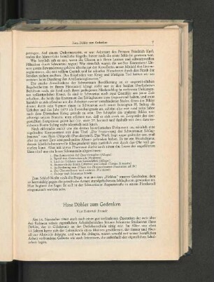 Hans Döhler zum Gedenken.