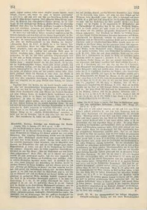 251-252 [Rezension] Hirschfeld, Hartwig, Beiträge zur Erklärung des Ḳorân