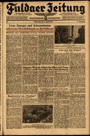 Ausgabe vom Mittwoch, den 05. April 1944.